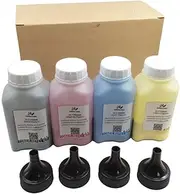 DINGLONG Toner Refill Kit for HP CF500A CF501A CF502A CF503A (202A/202X) Cartridge for Use with HP Color Laserjet Pro M254 M254dw M254nw MFP M281 M281fdw M281cdw Pinter Ink Compatible