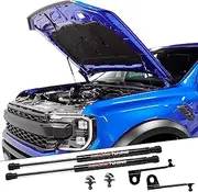 Redline Tuning 21-11047-02 Hood QuickLIFT Plus System Compatible with Ford Ranger 2024+ (No Drilling Required, All Black Components, Bolt in System)