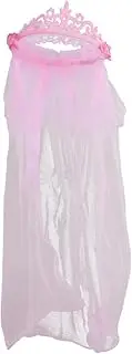 [Gatuida] First Communion Veil for Girls, Lace Chapel Veils Catholic Mass Mantilla Veil Headpiece for Girls Flower Wreath Crown