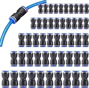 YNPQTDS Quick Connect Hose Fittings - Air Tube Push Connector,High-Pressure Resistant Compressor Couplers for Sandblasting Woodworking Shops