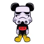 MICKEY MOUSE AS A STORM TROOPER PIN Star Wars Crossover Toon Gift Enamel Brooch