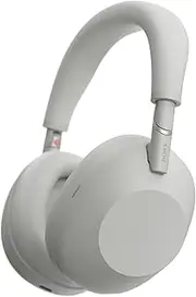 Sony WH1000XM6 Noise Cancelling Wireless Headphones, Platinum Silver - Premium Sound, Hi-Res Audio with Multi-Noise Sensor Technology, Up to 30-Hour Battery-Life, Premium Folding Design