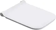 Durovin Bathrooms Soft Close Toilet Seat - Square Shape Ultra Slim Design - Quick Release - 352 x 444 x 20mm (WxDxH)