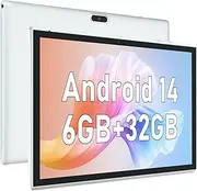 Tablet 10 Inch Android Tablets, 32GB ROM 1024GB Expand，6000mah Battery, Quad-Core Processor 2GB RAM Tableta, 8MP Camera WiFi 10.1'' IPS HD Touch Screen, ZZB 10IN Tabletas