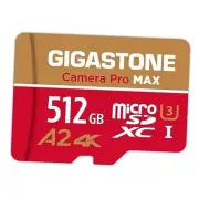 [5-Yrs Free Data Recovery] 512GB Micro SD Card, 4K Camera Pro MAX, Compatible