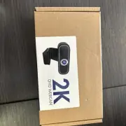 NEW Mosonth 2K QHD Webcam 4MP Manual Focus Microphone USB Plug & Play NIB