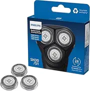 [Philips] ShaverSeries 3000 Replacement Electric Shaving Head - Fits S3000 (S3xxx), S1000 (S1xxx) and Star Wars Shaver SW37xx - Shaving Head Model SH30/51