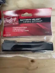 New Rawlings RCS1 Baseball Batter’s Helmet Chin Strap Black Set of 12