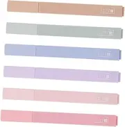 VILLFUL 6Pcs Colorful Highlighter Pen Large Capacity Marking Pens for Journaling Office Use and Color Coding Easy Pull Caps No Bleed Ink for School and Home Random Color