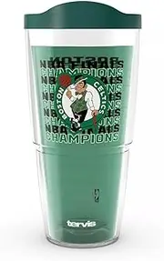 Tervis NBA Boston Celtics - 2024 NBA Finals Champions Made in USA Double Walled Insulated Tumbler Travel Cup Keeps Drinks Cold & Hot, 24oz, Classic