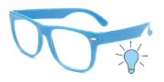 KIDS BLUE LIGHT GLASSES BLUE ANTI BLUE RAY CLEAR LENS GAMING COMPUTER W/TESTER