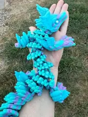 3D Hermes Pastel Dragon - 3D Printed Fidget Toy Figurine Gifts