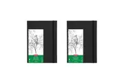 2x Derwent Academy Art Craft A4 Visual Art Diary Hardcover Portrait 120pg 140Gsm