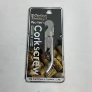 Waiters Corkscrew Doubled Hinged Wine Bottle Opener Foil Cutter
