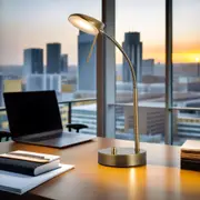 Aubree Elegance LED Adjustable Table Lamp - Brass or Chrome, 520mm High, PL0122