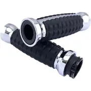 Drag Specialties 0630-2639 Chrome Grenade Hand Grips Harley Cable Op Throttle