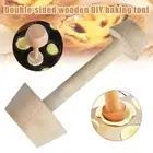 Baking Supplies Cake Tools Egg Tart Tamper Pastry Pusher Wooden Egg Tart Mould