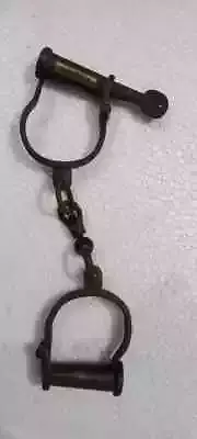 Antique Style working handcuff with key Iron Alcatraz Handcuffs
