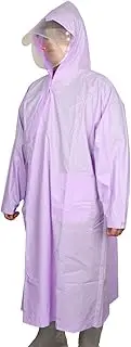 [Fiocias] Hooded Raincoat, Rain Jacket, Waterproof, Reusable, Lightweight Rain Poncho with Hood, Rain Coat for Outdoor Camping