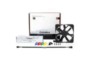 Noctua 120mm 1200RPM PWM Fan with 6 Colour Swappable Anti-Vibration Pads + Chromax Black Swap (NF-S12A-PWM-CH-BK-S)