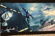 Comic Art 11x17 Jango Fett Battle. Signed By Livio Ramondelli.