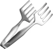 Stainless Steel Fish Tongs, Fish Grilling Tongs, Kitchen Buffet Utensils, Heat Resistant, Ergonomic Handle, 27x10x7.8cm, for Grilling, Frying, Buffet, Serving