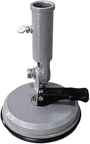 Suction Cup Flag Holder, Adjustable Flagpole Mounting, Bracket Strong Grip, Portable RV Flag Mount for Car, Truck, Trailer, Outdoor Display, Travel, Camping, Silver Color