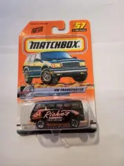 2000 Matchbox Speedy Delivery Black VW Transporter With Dinged Blister