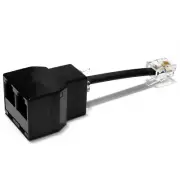 Phone Jack Splitter for Landline Telephone RJ11 6P4C 2 Way Adapter (1 Splitter +