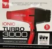 Tyche Turbo Jet Ionic 3000 Professional Dryer (1 Year Warranty Included)