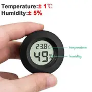 Digital LCD Indoor/Outdoor Round Thermometer Humidity Temperature Hygromete2025