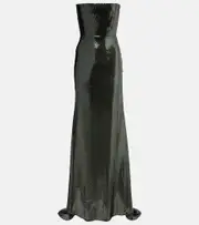[Alex Perry] Alex Perry Sequined corset gown AU 14 green