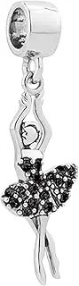 [SBI Jewelry] Ballet Shoes Dancer Charm for Bracelet Women Girlfriend Birthday Anniversary Compatible with Pandora Bracelet
