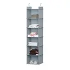 6-Shelf Hanging Closet Organizer Shelf for T-Shirts Shoes Towels Underwear