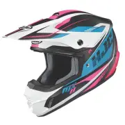 HJC CS-MX II Drift MX Helmet White/Blue/Pink Lg 348-214