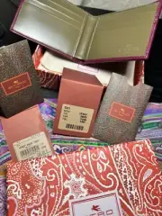 New $400 Etro MENS Wallet tags/ duster/ Box And Certificate Of Authenticity