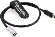 Alvin's Cables BMPCC 4K 6K Trigger Power Cable USB C Type-C PD to Weipu SF61B/S2 2 Pin for Blackmagic Pocket Cinema Camera 19.7in/50cm