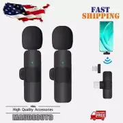 Lavalier Microphone Wireless Audio Video Mini Microphone for Android/iPhone