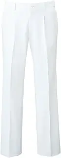 Folk(フォーク) Fork 5010CR Straight Pants, Scrub Pants, Men's, White