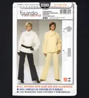 Pants & Jacket, Pantsuit Burda International Sewing Pattern 8393 Sizes 10 to 22