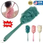 NEW Shower Exfoliate Your Body with A Back Scrub Brush and A Loofah Sponge Brush