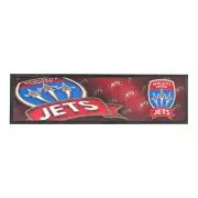 NEWCASTLE UNITED JETS FC A-LEAGUE SOCCER RUBBER BACKED BAR RUNNER