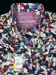 Robert Graham HARGETT $198 Medium Classic Fit Short Sleeve NWT M