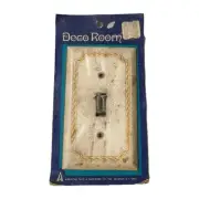 Vintage American Tack Toggle Light Switch Cover Plastic Wallplate Deco Room NOS