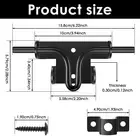 Slide Bolt Lock Iron Gate Latch Heavy Duty Door Lock Bolt Gate Lock BlloC'