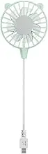 Wswqop Mini Portable USB Fan And Game for, Flexible Desktop Queue Queue, Light Green, as described