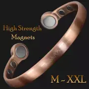 Mens STRONG Magnetic Bracelet Copper Bangle Arthritis Pain Bracelet - HPC