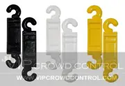 PLASTIC STANCHION, REPLACEMENT C-HOOK, VIP CROWD CONTROL