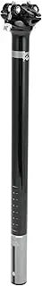 X AUTOHAUX Bike Seat Posts Durable Bike Saddle Post Seat Tube Gloss Black Gray 1 Pc 27.2x400mm Carbon Fiber
