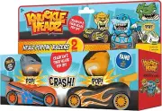 Knuckle Headz Duo Head Poppin' Quick Shot Pull Back Crash Derby Race Cars